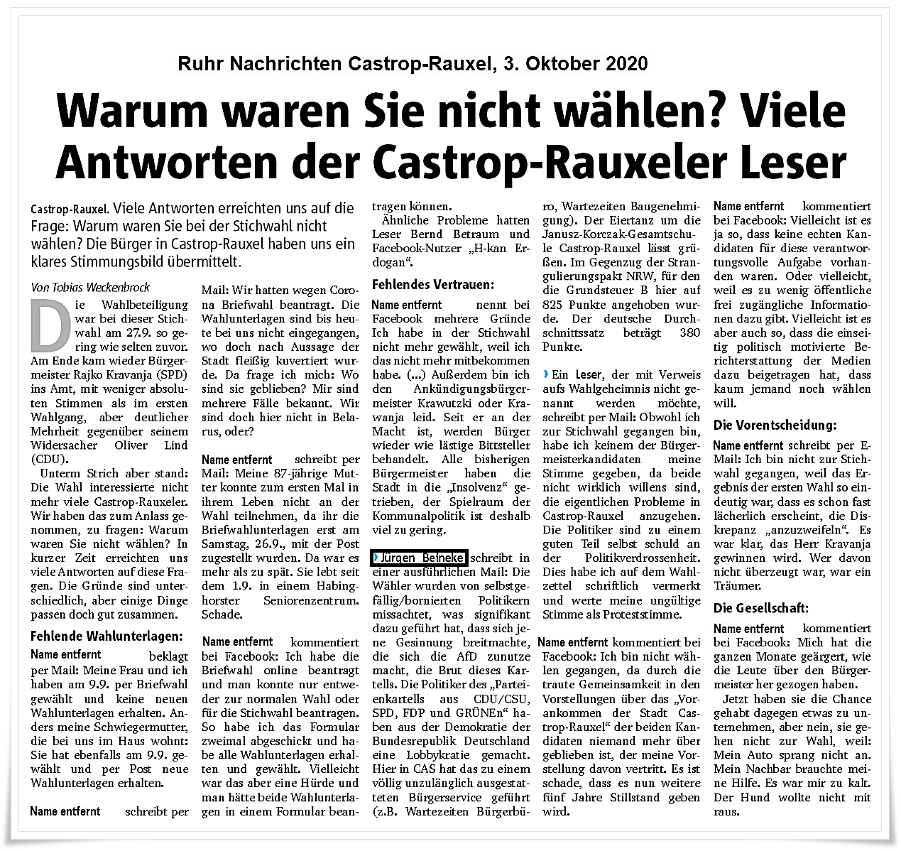 Ruhr Nachrichten Castrop-Rauxel, 3. Oktober 2020.png